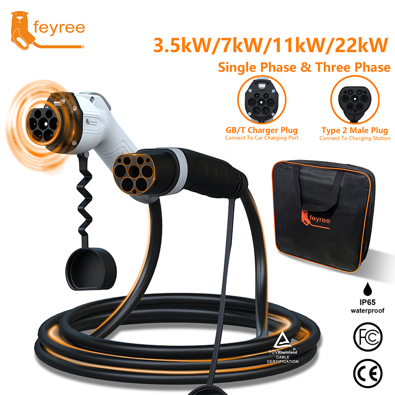 كابل شحن السيارات الكهربائية م - مراجعة Ev Charger Type 2 22Kw 32A 3 Phase وسعره